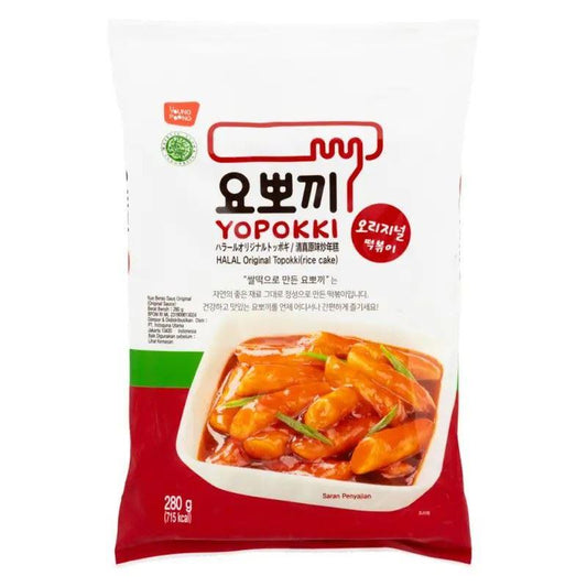 (Case) Young Poong Yopokki HALAL Original Topokki (Rice Cake) 清真原味炒年糕 280g*24