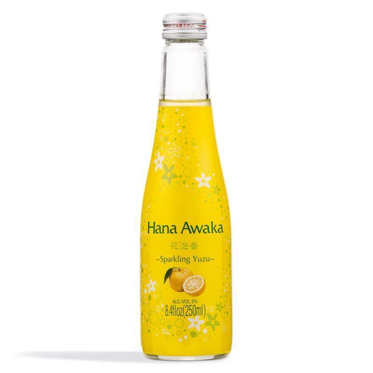(Case) Ozeki Hana Awaka Sparkling Citrius (Yuzu) Flavoured Alcoholic Drink (ABV 5%) 250ml*12