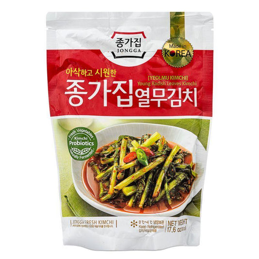 ❄️ Jongga Yeolmu Kimchi (Young Radish Leaves Kimchi) 종가집 열무김치 10 x 500g