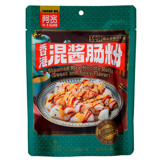 Bai Jia Steamed Rice Noodle Rolls with Sesame Paste (Sweet And Spicy Flavour) 白家阿寛 混醬腸粉 20 x 255g