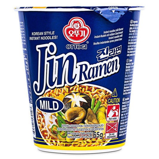 (Case) Ottogi Jin Ramen Cup (Mild) 진라면 65g*6
