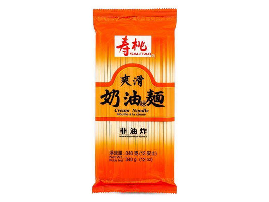 (Case) Sau Tao Cream Noodle 壽桃牌 爽滑奶油味麵 340g*24