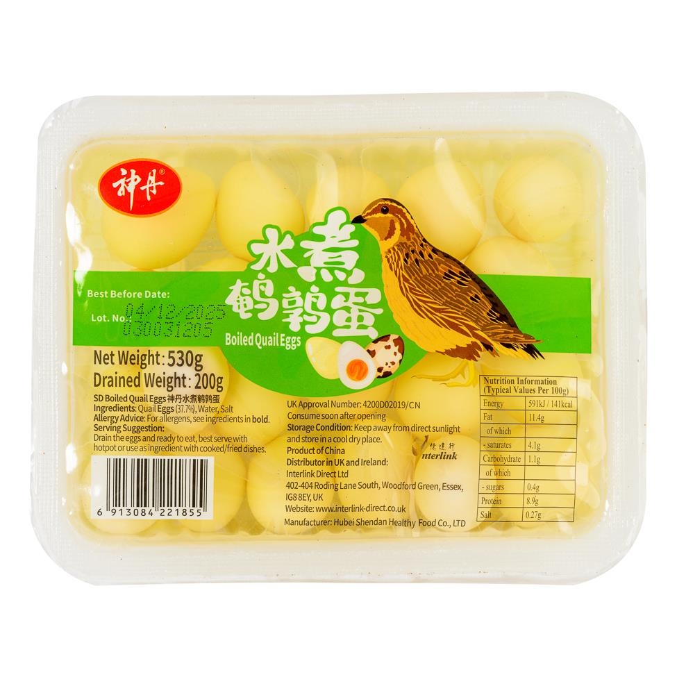(Case) Shen Dan Boiled Quail Egg 510g*12