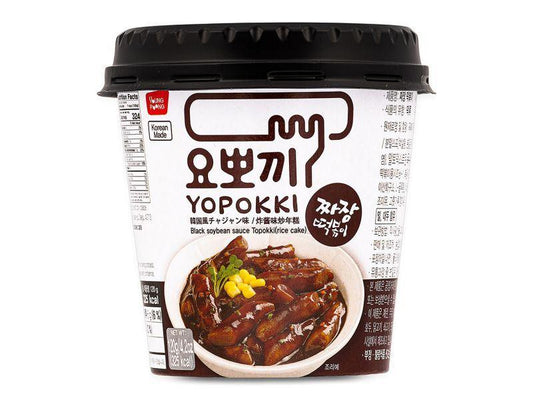 (Case) Young Poong Yopokki Black Soybean Sauce Topokki (Rice Cake) Cup 韓國炸醬味炒年糕 (杯) 120g*30