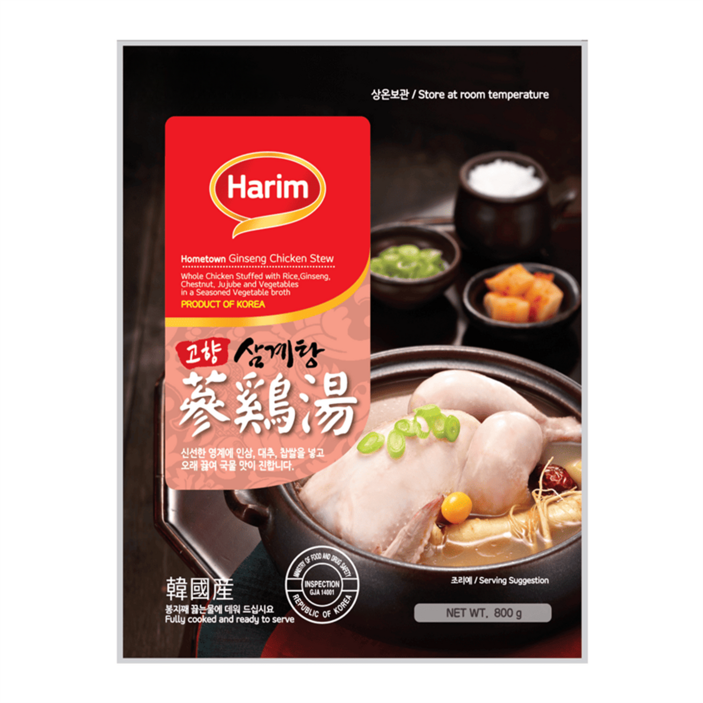 (Case) Harim Korean Ginseng Chicken Stew 800g*12