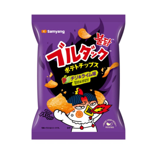 (Case) Samyang Buldak Potato Chips (Habanero Lime Flavour) ブルダックポテトチップス (チリ＆ライム味) 55g*20