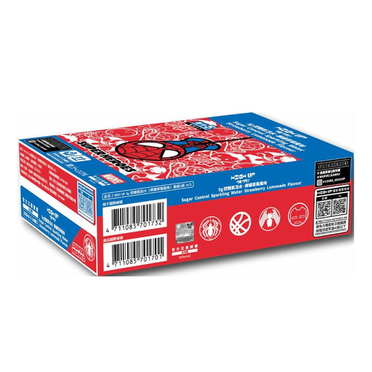 High Up! Marvel Sugar Control Sparkling Water (Strawberry Lemonade Flavour) 嗨啊! 漫威Q版英雄控糖氣泡水 (檸檬草莓風味) 24 x 300ml