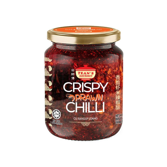 Tean's Gourmet Crispy Prawn Chilli 田師傅 香脆蝦米辣椒酥 12 x 160g