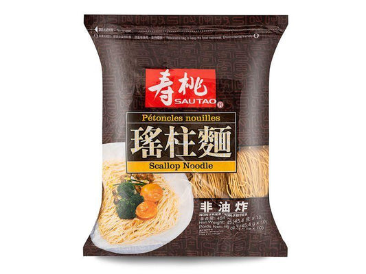 (Case) Sau Tao Scallop Noodles (Thin) 壽桃牌 瑤柱麵 (幼條) 454g*24