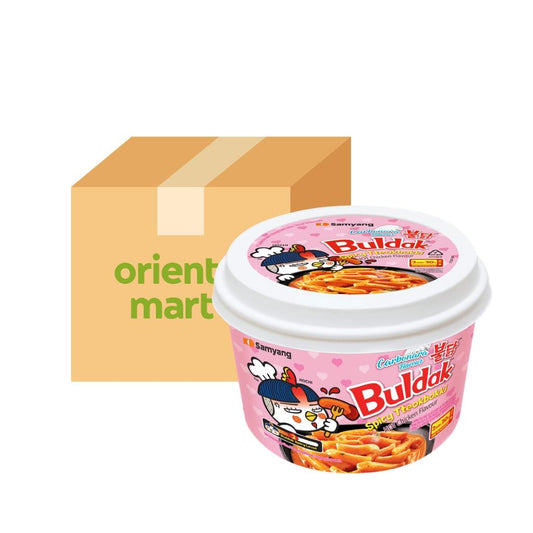 Samyang Buldak Hot Chicken Flavour Tteokbokki Bowl (Carbonara) 16 x 179g