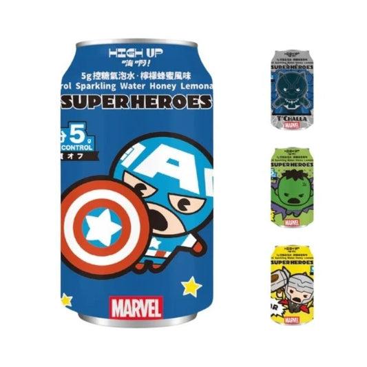 High Up! Marvel Sugar Control Sparkling Water (Honey Lemonade Flavour) 嗨啊! 漫威Q版英雄控糖氣泡水 (檸檬蜂蜜風味) 24 x 330ml