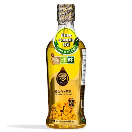 (Case) Lion & Globe Pure Canola Oil 獅球嘜 純正芥花籽油 600ml*24