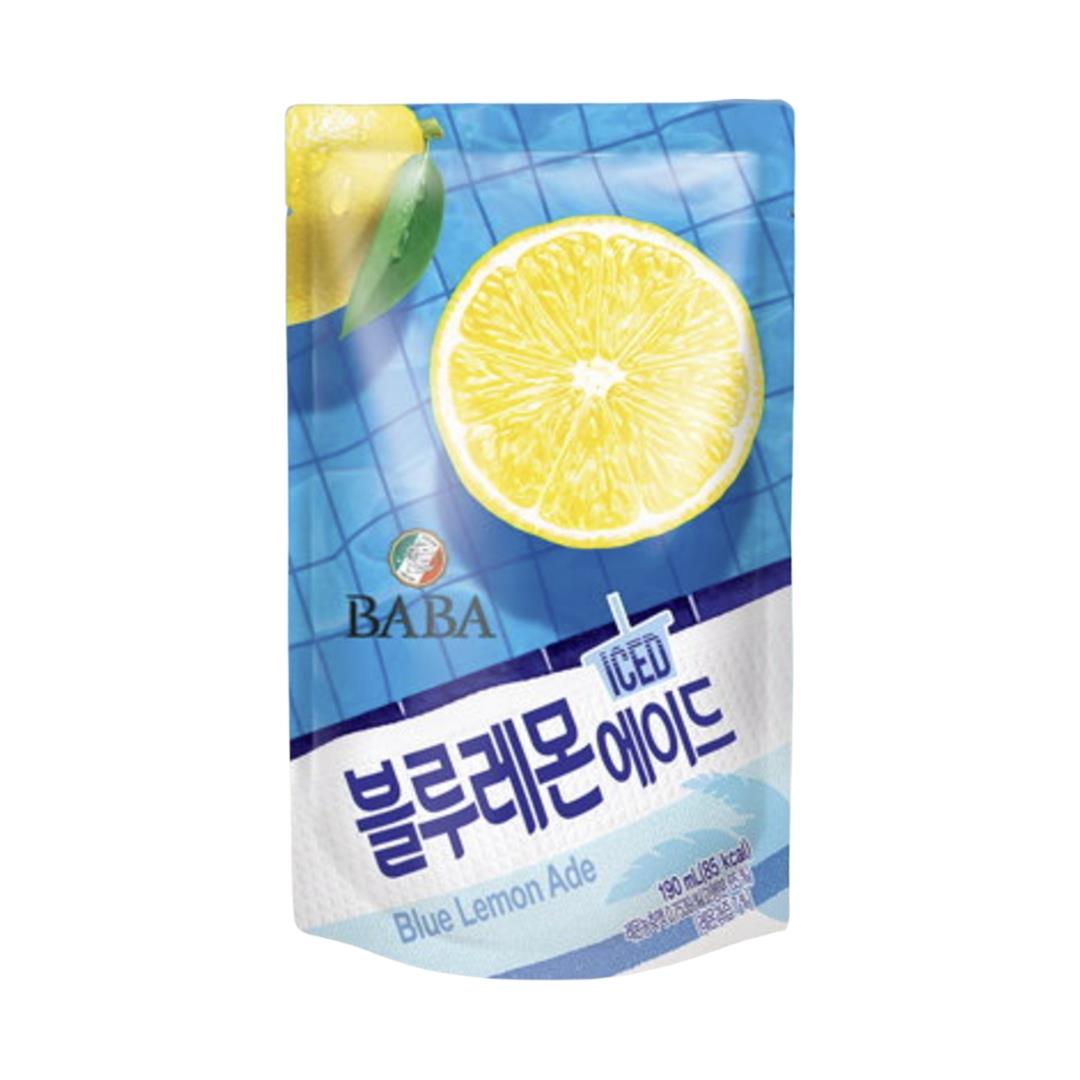 (Case) Woongjin Baba Blue Lemon Pouch Drink 190ml*10*5