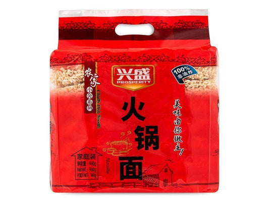 (Case) Prosperity Chaffy Dish Wheat Noodle 興盛 火鍋麵 (家庭裝) 960g*9