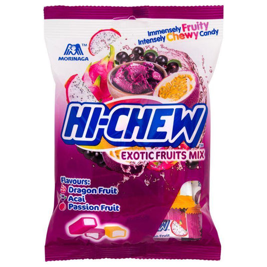 (Case) Morinaga Hi-Chew Exotic Fruits Mix (Dragon Fruit, Acai and Passion Fruit) 100g*6