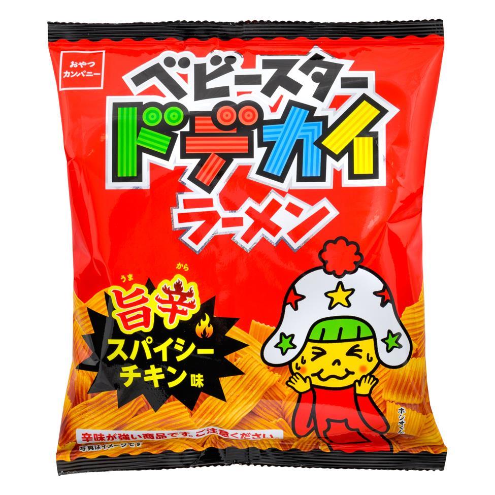 Baby Star Crispy Wide Ramen Snack (Spicy Flavour) 24 x 62g