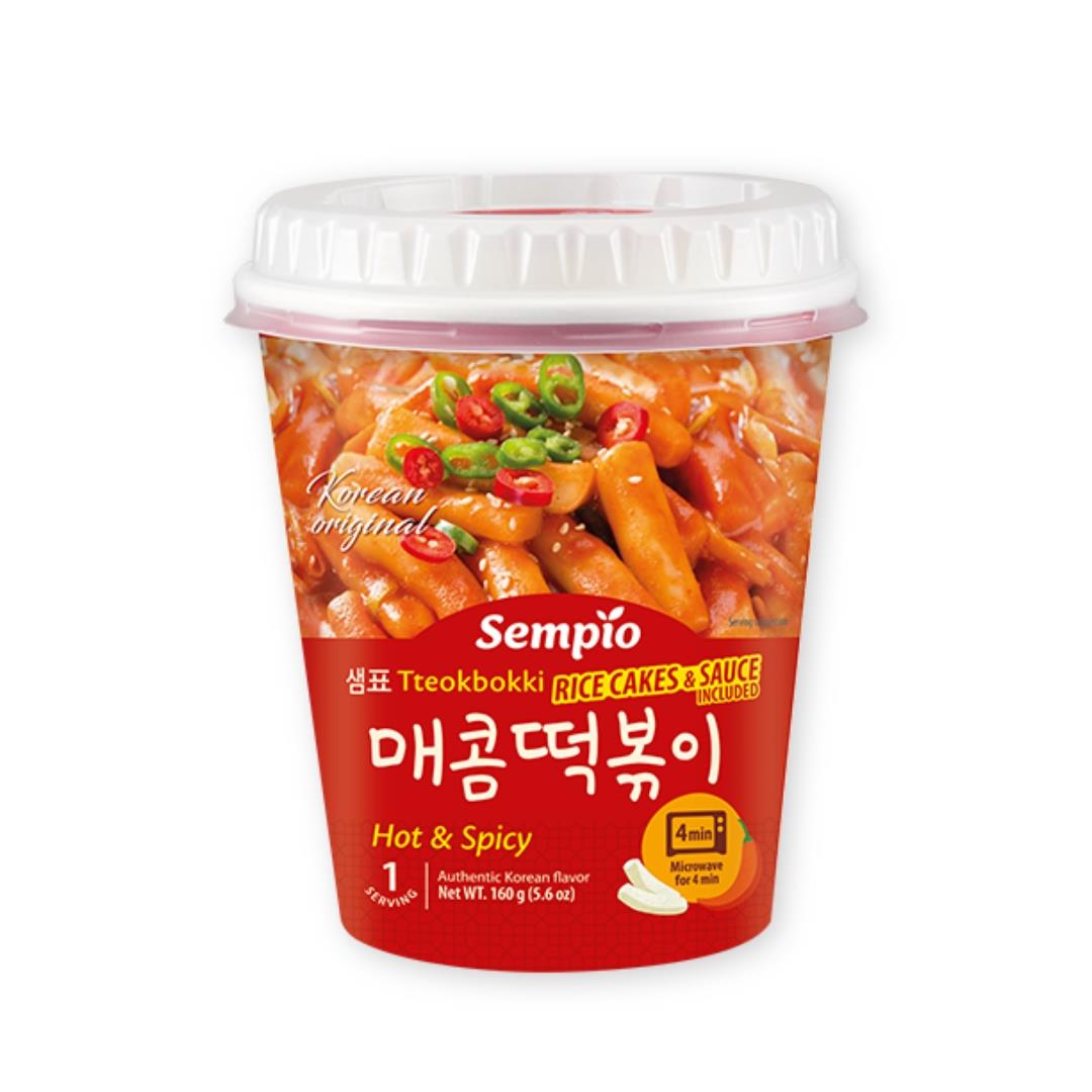 (Case) Sempio Instant Tteokbokki Cup (Hot & Spicy) 샘표 매콤떡볶이 160g*24