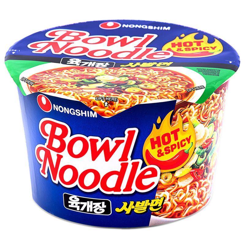 (Case) Nongshim Bowl Noodle Soup (Hot & Spicy) 육개장 사발면 100g*12