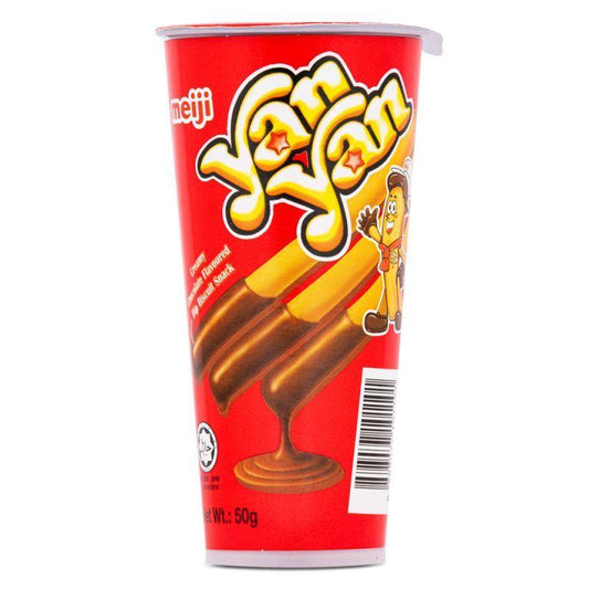 (Case) Meiji Yan Yan Dip Biscuit Snack (Chocolate Flavour) 50g*10*8