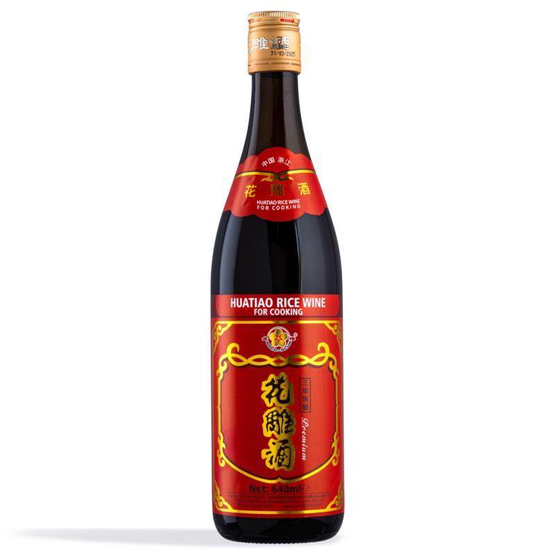 (Case) Gold Plum Huatiao Rice Wine for Cooking 金梅 三年陳釀花雕酒 (ABV 14.5%) 640ml*12