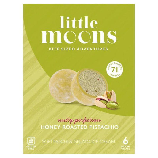 ❄️ Little Moons Mochi Ice Cream (Honey Roasted Pistachio) 10 x 192g (6 x 32g)