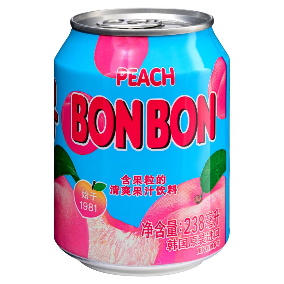 (Case) Haitai Peach Bon Bon Drink (Can) 238ml*12*6