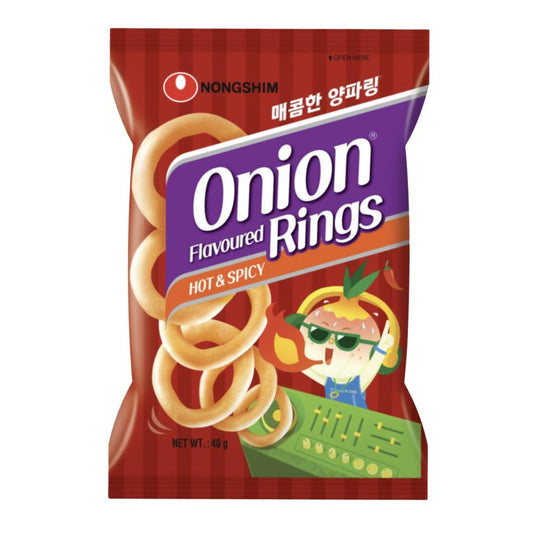 Nongshim Onion Flavoured Rings (Hot & Spicy) 20 x 40g