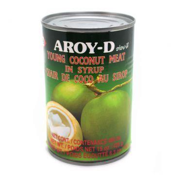 Aroy-D Young Coconut Meat In Syrup 糖水香椰子肉 24 x 425g