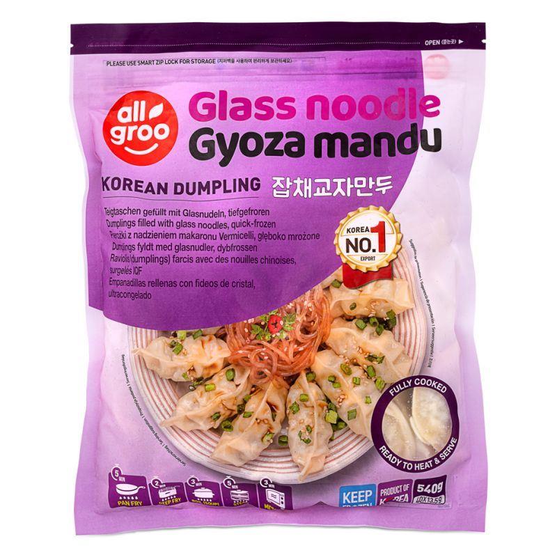 ❄️ Allgroo Glass Noodle Gyoza Mandu Korean Dumpling 잡채교자만두 12 x 540g