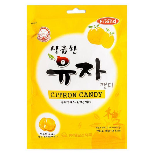 (Case) Mammos Citron Candy 유자캔디 80g*20