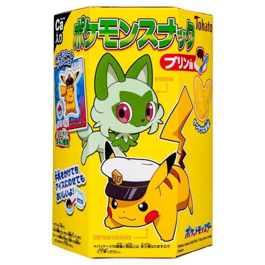 (Case)  Tohato Pokemon Pikachu Chocolate Pudding Flavour Snack 23g*6*8