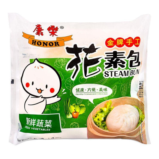 ❄️ Honor Fresh Vegetables Steam Bun 康樂 手工花素包 10 x 600g (4 pcs)