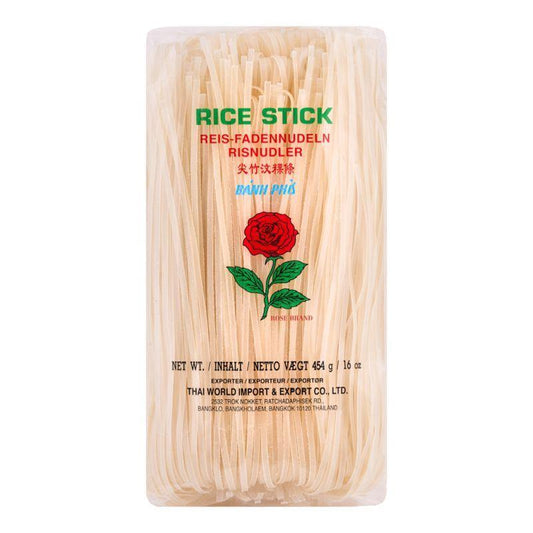(Case) Rose Brand Rice Stick 玫瑰牌 尖竹汶粿條 (3mm) 454g*30