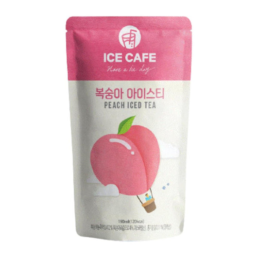 (Case) Ice Cafe Peach Ade Pouch Drink 190ml*10*5