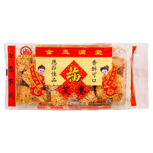 (Case) Red Tea Room Cookie (Fried Sesame Ball) 紅茶坊 笑棗 300g*30