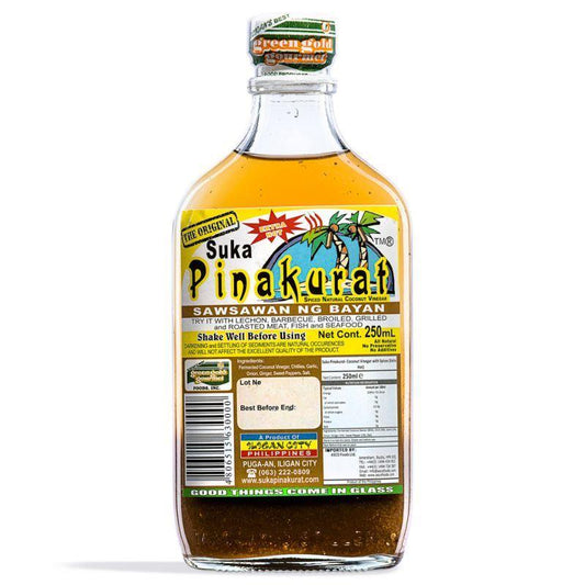 (Case) Green Gold Gourmet Suka Pinakurat Spiced Natural Coconut Vinegar (Extra Hot) 250ml*30