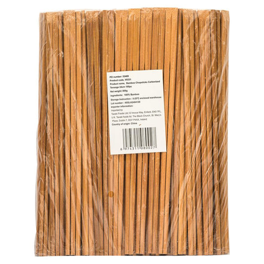 Bamboo Chopsticks Carbonized Tensoge 24cm 100pcs