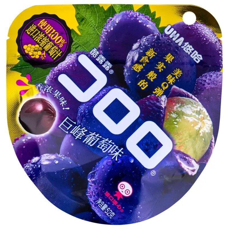 (Case) UHA Kororo Soft Candy (Grape Flavour) 悠哈 酷露露 巨峰葡萄味軟糖 72 x 52g