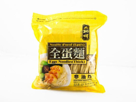 (Case) Sau Tao Egg Noodles (Thick) 壽桃牌 全蛋麵 (寬條) 454g*24