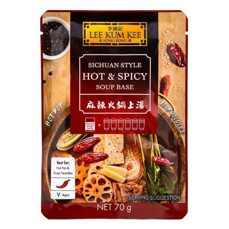 Lee Kum Kee Sichuan Style Hot & Spicy Soup Base 李錦記 麻辣火鍋上湯 12 x 70g
