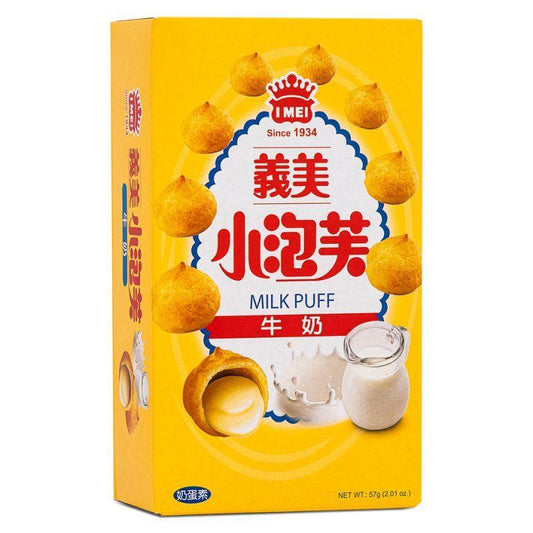 (Case) I Mei Milk Puff 義美 牛奶小泡芙 57g*12
