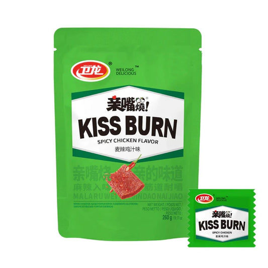 (Case) Weilong Kiss Burn Gluten Snacks (Spicy Chicken Flavour) 260g*20