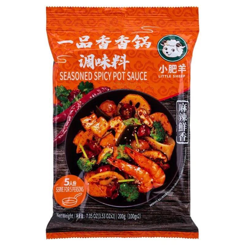 (Case) Little Sheep Seasoned Spicy Pot Sauce 小肥羊 一品香香鍋調味料 200g (2*100g)*24