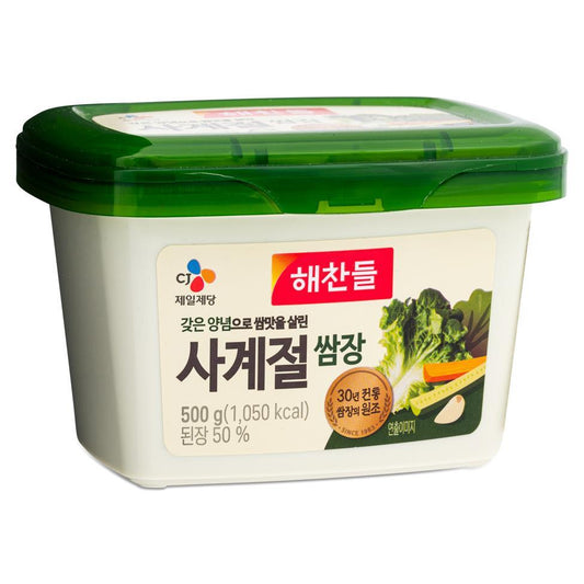 (Case) CJ Haechandle Ssamjang Korean Seasoned Soybean Paste 사계절 쌈장 (M) 500g*20