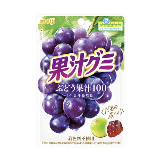 Meiji Grape Juice Gummy 果汁グミぶどう 12 x (10 x 54g)