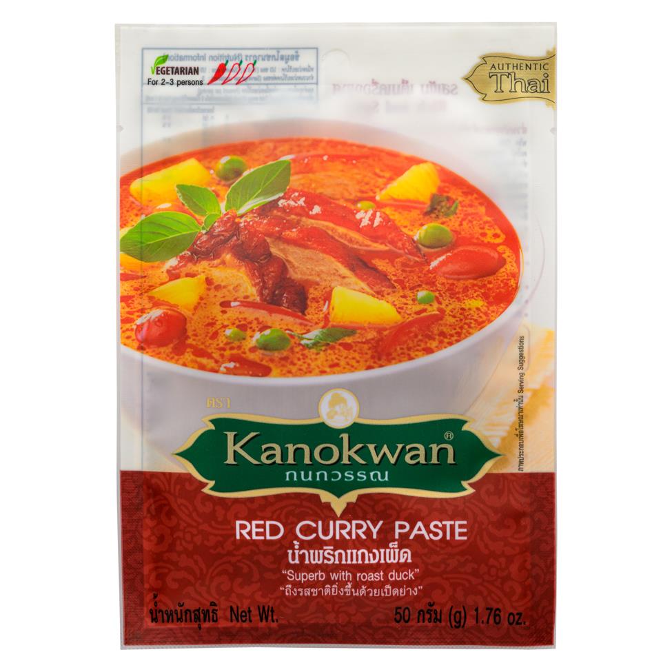 (Case) Kanokwan Red Curry Paste 50g*12