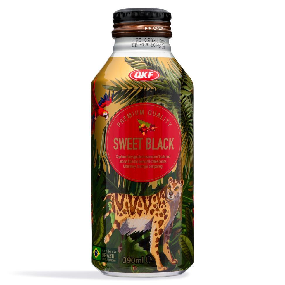 (Case) OKF Premium Quality Coffee (Sweet Black) 390ml*20