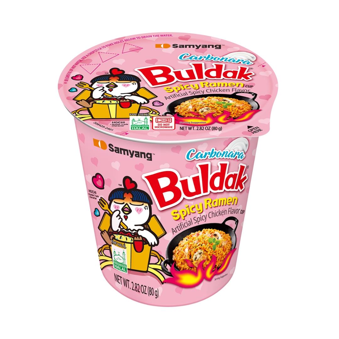(Case) Samyang Buldak Hot Chicken Flavour Ramen Cup (Carbonara) (EU Version) 80g*30