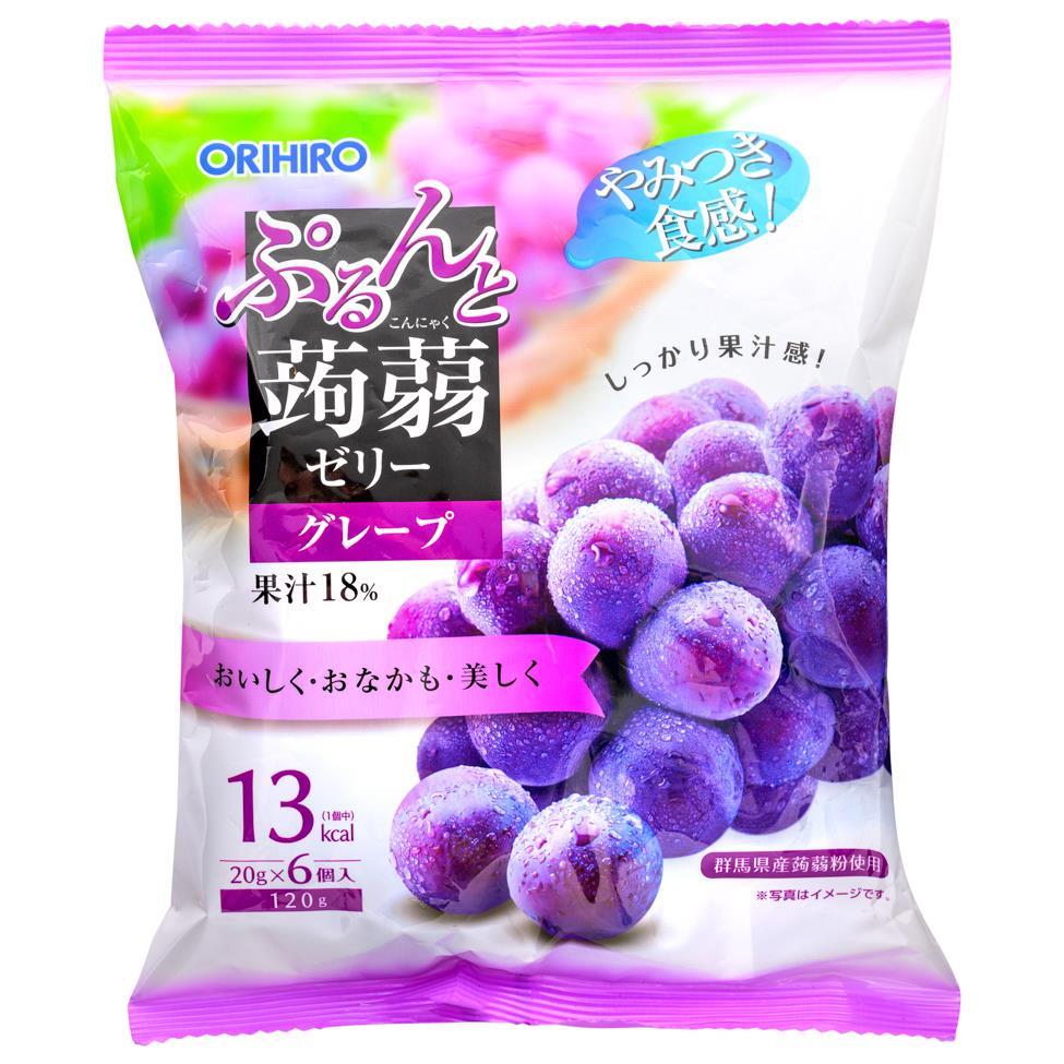 (Case) Orihiro Konjac Jelly (Grape) 120g*24