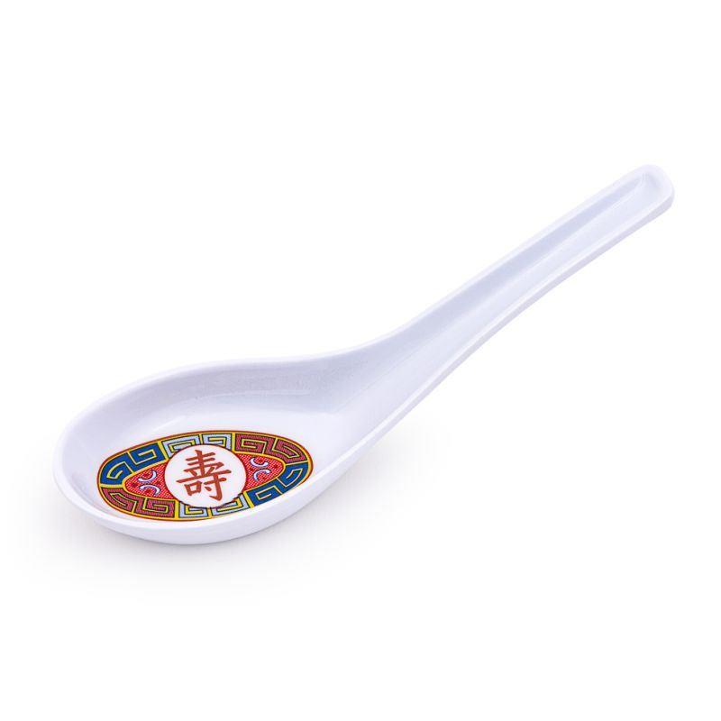 (Case) Longevity Melamine Rice Spoon 萬壽無疆塑膠匙羹 *60